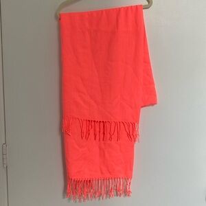 Fluorescent coral pashmina
